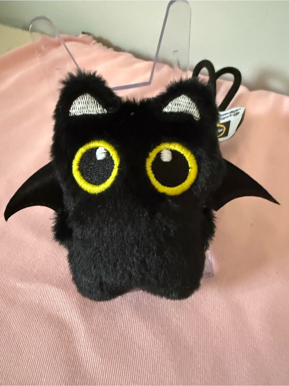 Black Bat Plush Bag Charm